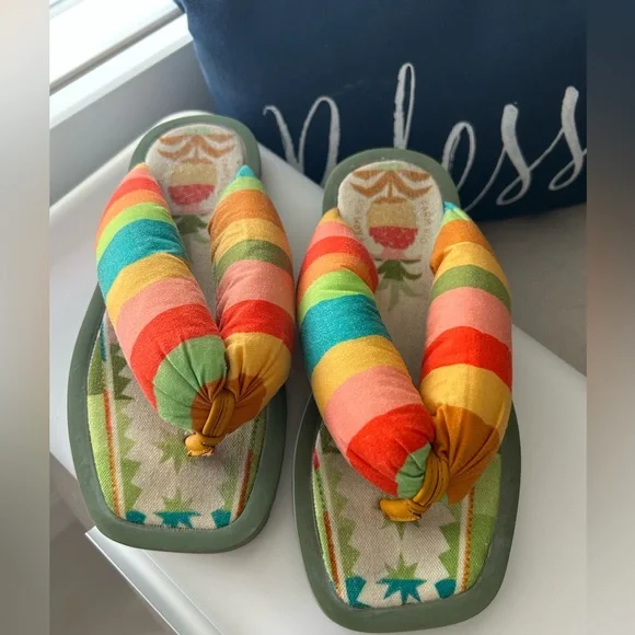 FARM Rio Multicolor Striped Sandals - Picture 2 of 5